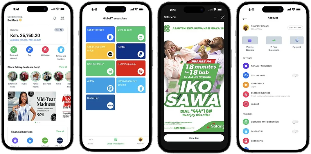 M-PESA App Home Page Revamp