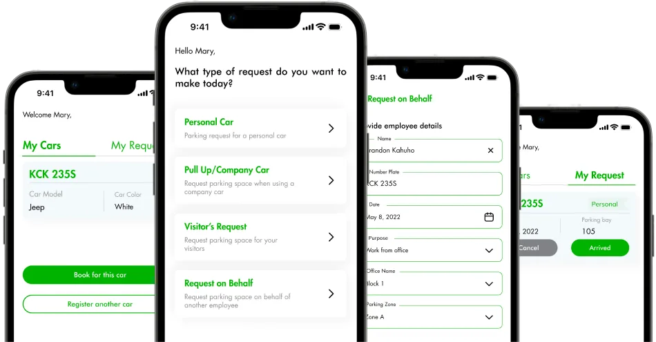 Parking Booking Experience for Employees